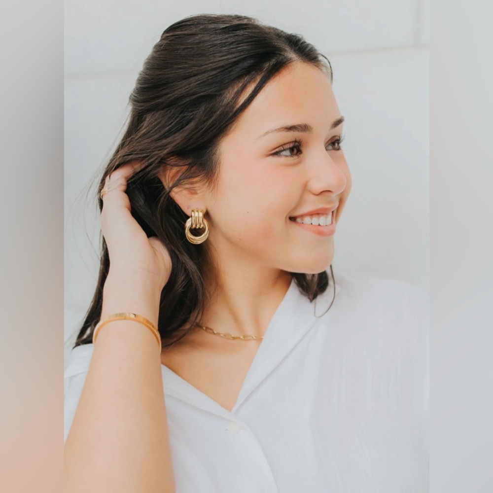 Baltic Born “Hailey” Gold Earrings